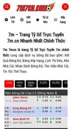 ảnh chụp màn hình 7m -- tỷ lệ bóng đá mà cao