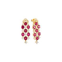 ảnh chụp màn hình bông tai đá ruby đỏ