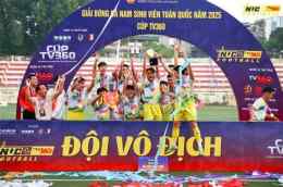 ảnh chụp màn hình giải bóng đá sinh viên toàn quốc