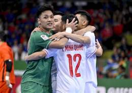 ảnh chụp màn hình kết quả bóng đá futsal việt nam-thái lan