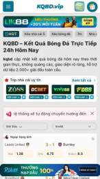 ảnh chụp màn hình kết quả bóng đá kqbd vip