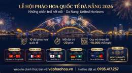 ảnh chụp màn hình lịch bắn pháo bông đà nẵng 2026