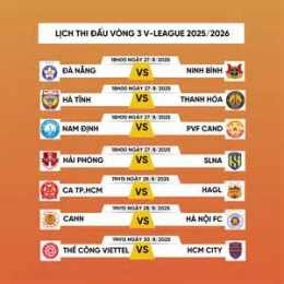 ảnh chụp màn hình lịch thi đấu bóng đá v league 1