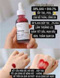 ảnh chụp màn hình peel da the ordinary có bong da không