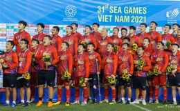ảnh chụp màn hình sea games bóng đá