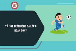 ảnh chụp màn hình tả một trận bóng đá lớp 6 ngắn gọn