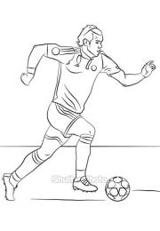 ảnh chụp màn hình tranh tô màu cầu thủ bóng đá u23 việt nam