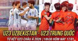 ảnh chụp màn hình tường thuật bóng đá u23