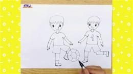 ảnh chụp màn hình vẽ người đá bóng