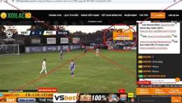 ảnh chụp màn hình web bóng đá lậu bị bắt