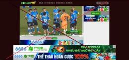 ảnh chụp màn hình web lậu bóng đá bị bắt