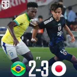 bóng đá brazil gặp nhật bản