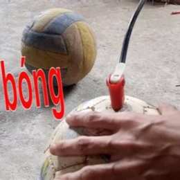cách bơm bóng đá tại nhà
