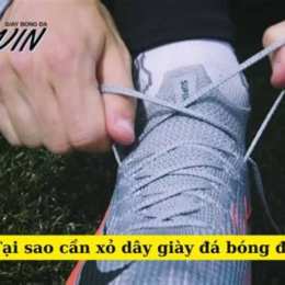 cách xỏ dây giày đá bóng