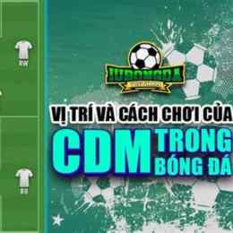cdm là vị trí gì trong bóng đá