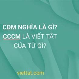 cdm là viết tắt của từ gì trong bóng đá