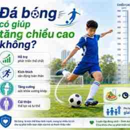 đá bóng có giúp tăng chiều cao không