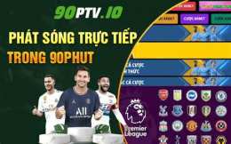 giao diện app 90 phút tv bóng đá