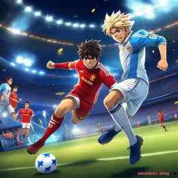 giao diện app ảnh anime bóng đá