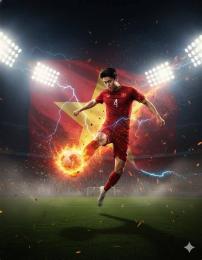 giao diện app ảnh poster bóng đá