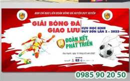 giao diện app băng rôn cổ vũ đá bóng