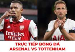 giao diện app bóng đá arsenal tottenham