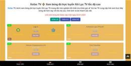 giao diện app bóng đá trên kênh xôi lạc