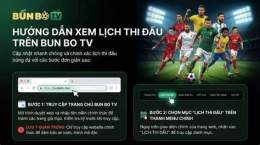 giao diện app bún bò tv bóng đá