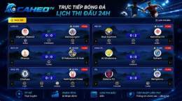 giao diện app caheo tv bóng đá