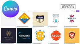 giao diện app canva logo bóng đá