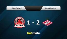 giao diện app câu lạc bộ bóng đá akron tolyatti – spartak