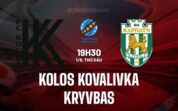 giao diện app câu lạc bộ bóng đá kolos kovalivka