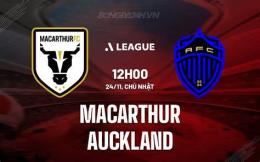 giao diện app câu lạc bộ bóng đá macarthur gặp auckland fc