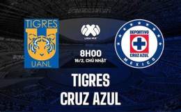 giao diện app câu lạc bộ bóng đá tigres uanl gặp cruz azul