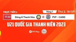 giao diện app câu lạc bộ bóng đá u21 pvf-công an nhân dân