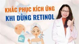 giao diện app dùng retinol bị bong da trong bao lâu