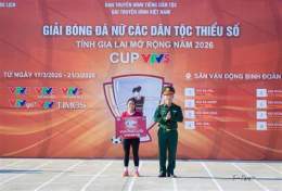 giao diện app giải bóng đá nữ các dân tộc thiểu số 2026