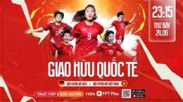 giao diện app giao hữu quốc tế bóng đá nữ