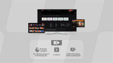 giao diện app gói k+ xem bóng đá