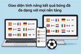giao diện app keết quả bóng đá