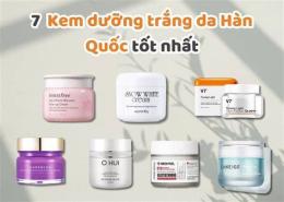 giao diện app kem dưỡng trắng da căng bóng hàn quốc