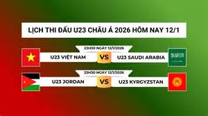 giao diện app lich bong đá u23 châu á