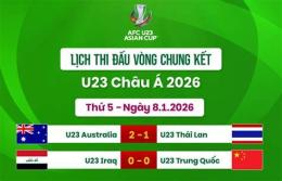 giao diện app lịch u23 bóng đá châu á