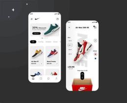 giao diện app nike đá bóng