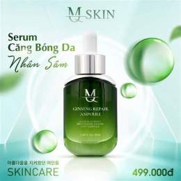 giao diện app serum căng bóng da mặt