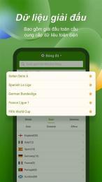 giao diện app số bóng đá world cup