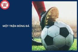 giao diện app tả lại một trận bóng mà em đã chứng kiến