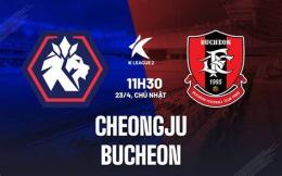giao diện app thứ hạng của câu lạc bộ bóng đá chungbuk cheongju