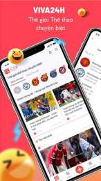 giao diện app tin tức 24h bóng đá