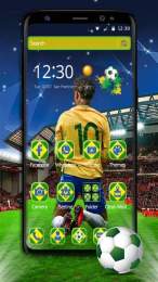 giao diện app trận bóng đá brazil